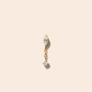 Single Nella Flat Back Stud Earring