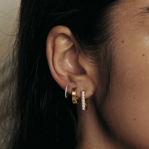 Mini City Hoop Earrings