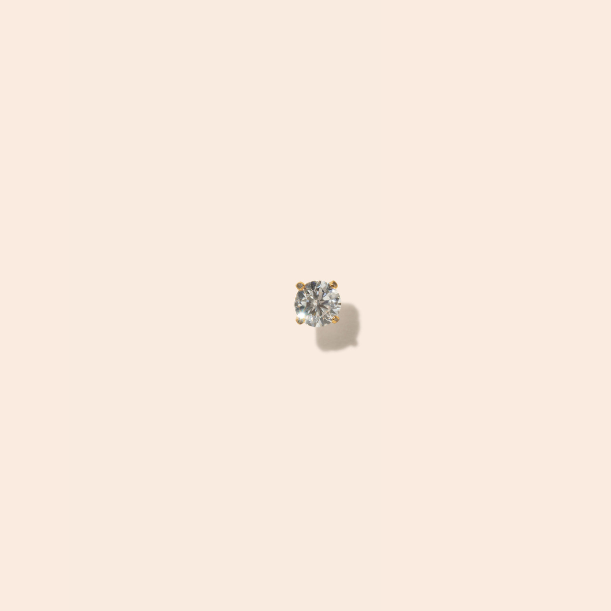 Single Martini Stud Earring