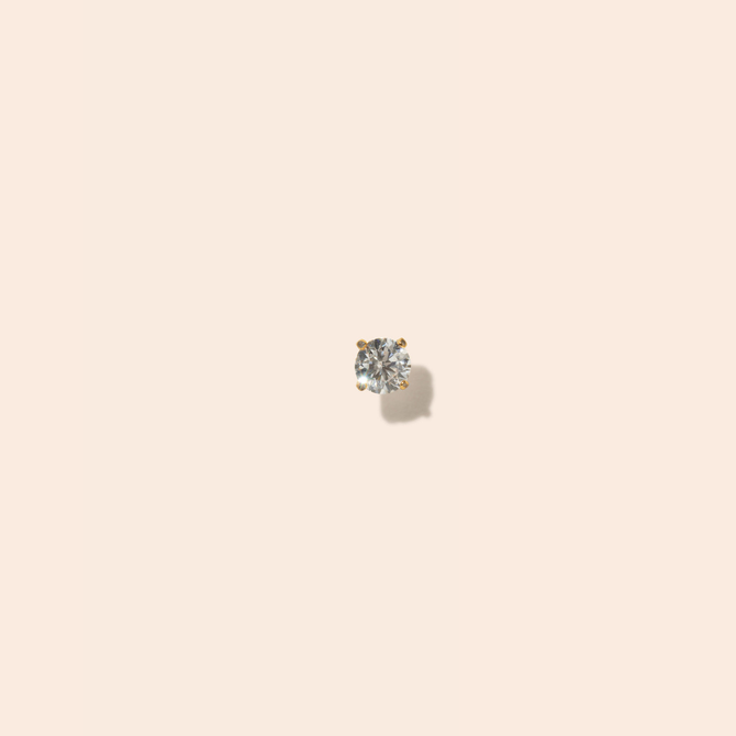 Single Martini Stud Earring
