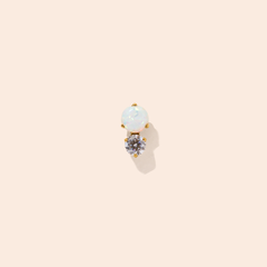 Single Nano Oasis Flat Back Stud Earring