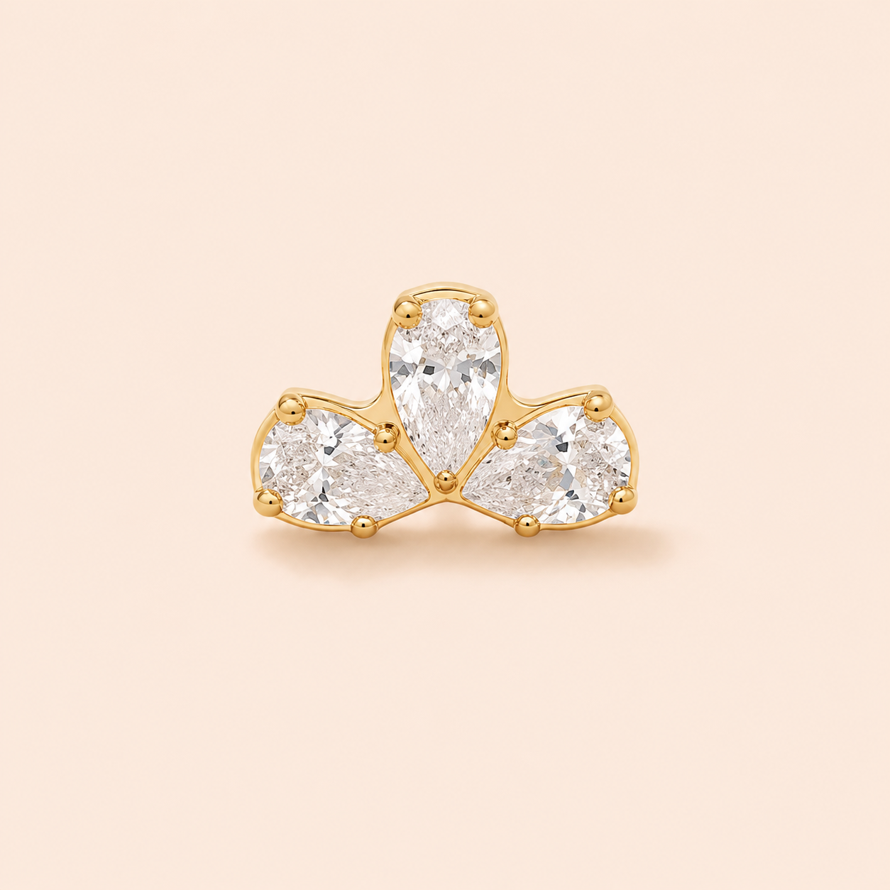 Single Blair Flat Back Stud Earring