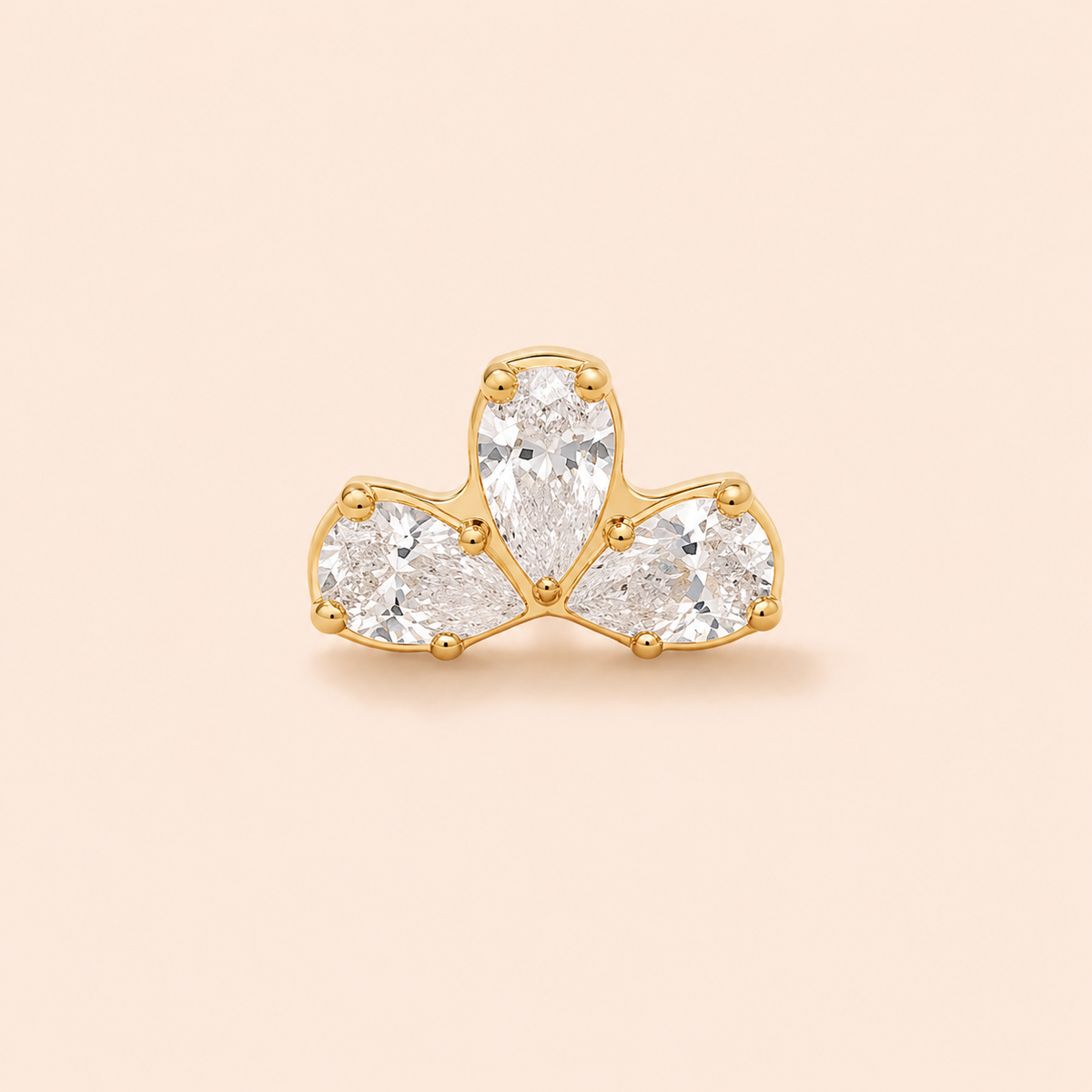 Single Blair Flat Back Stud Earring