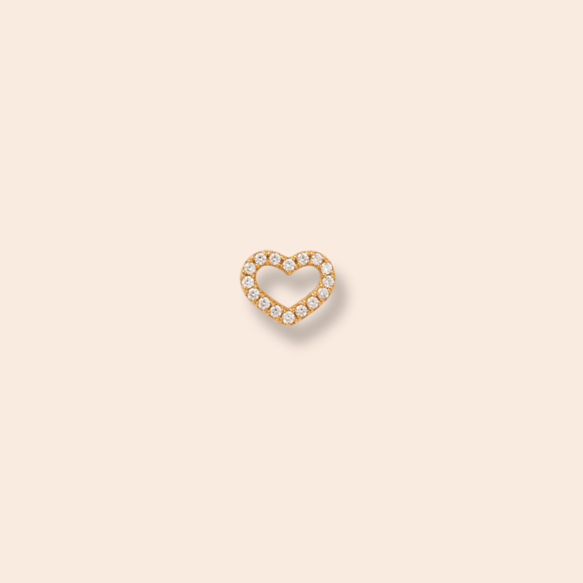 Single Kora Flat Back Stud Earring