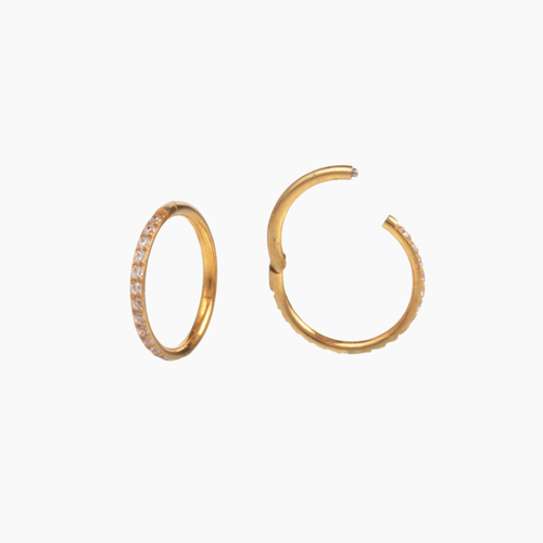 アクセサリー luijewelry tiny hoop Mini Hoops - Judith Bright Designer Jewelry