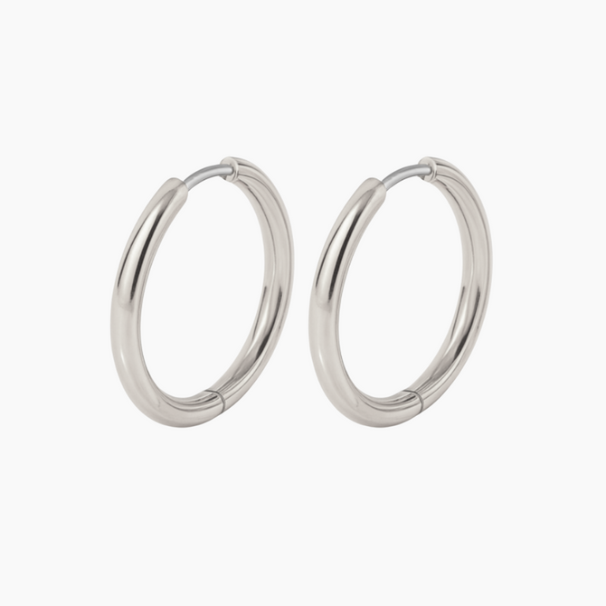 25MM ROUND HOOPS | Earrings | Tini Lux ||TLW01EH25RoS