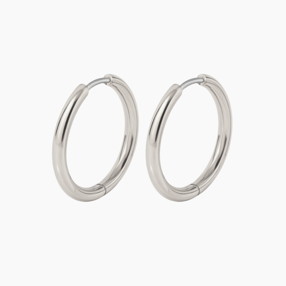 Tini Lux Hypoallergenic Titanium Medium Endless Hoops | Lg Rooftop