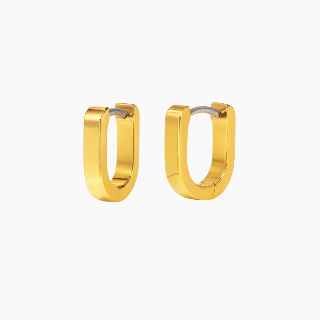 Tini Lux Hypoallergenic Titanium Small Oval Huggies | Mini