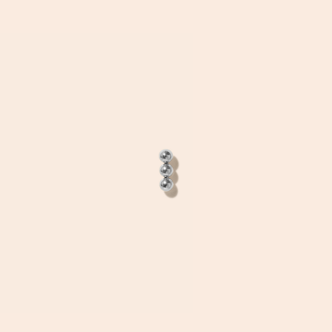 Single Arden Flat Back Stud Earring