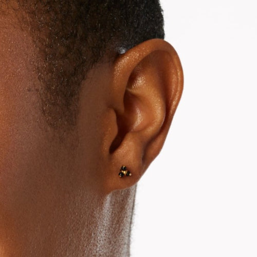 Hypoallergenic Tridot Stud Earrings | Tini Lux, Silver
