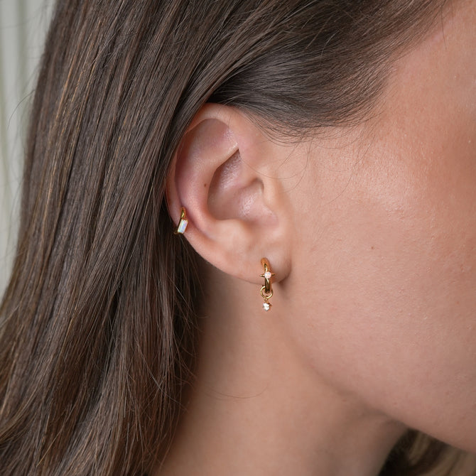 Single Fiore Hoop Earring