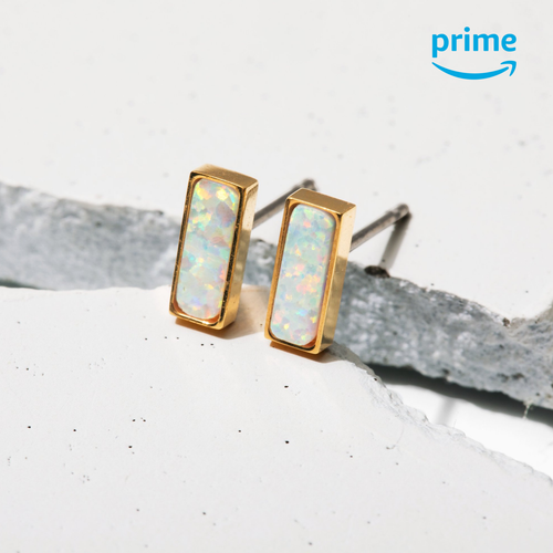 Titanium opal earrings hotsell