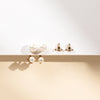 Pearl Astrid Screw Back Stud Earrings