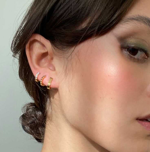 Main Sail Huggie Hoop Earrings