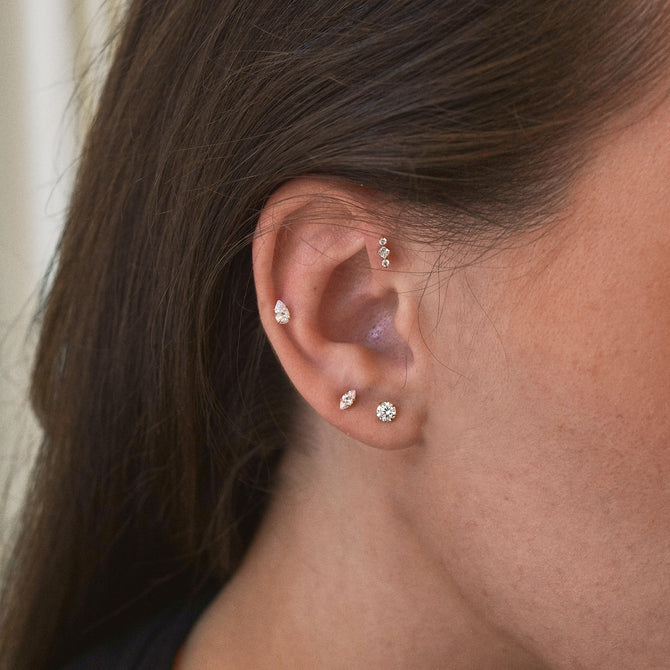 Celeste Stud Series - 2mm to 5mm - Pair