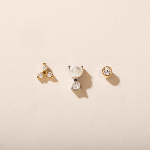 Siella Screw Back Stud Earrings