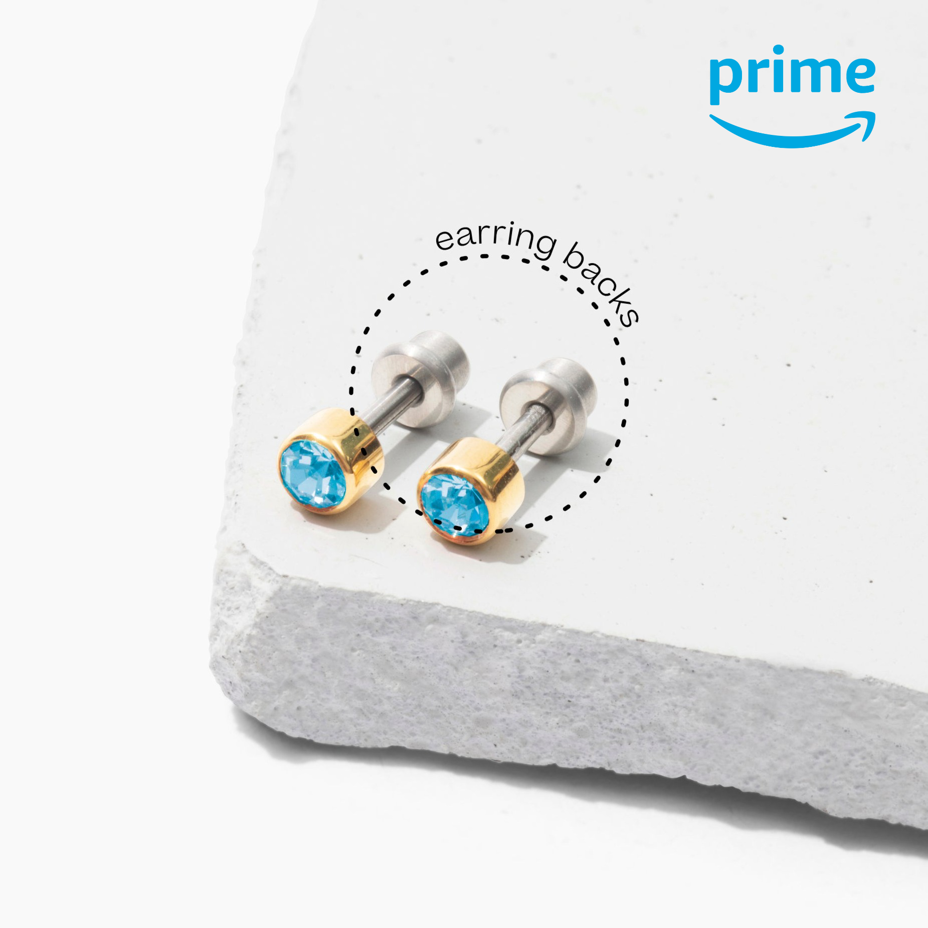 Spare Titanium Screw On Earring Backs