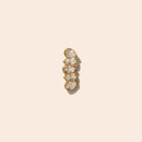 Single Rosa Flat Back Stud Earring