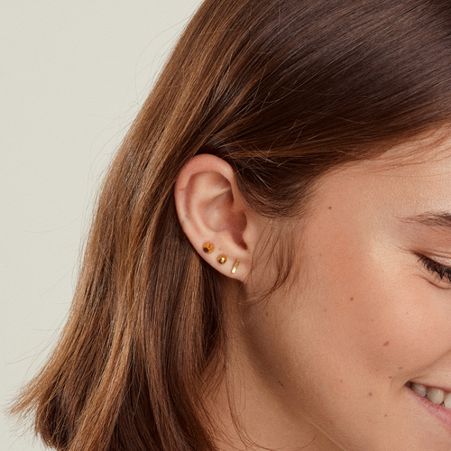 Tini Lux | Hypoallergenic Earrings | Titanium Kids Little Lux Charlotte Pearl Stud Earrings | Titanium Stud Earrings for Women | Earrings Studs