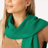 girl wearing green scarf and hypoallergenic jewelry ||all