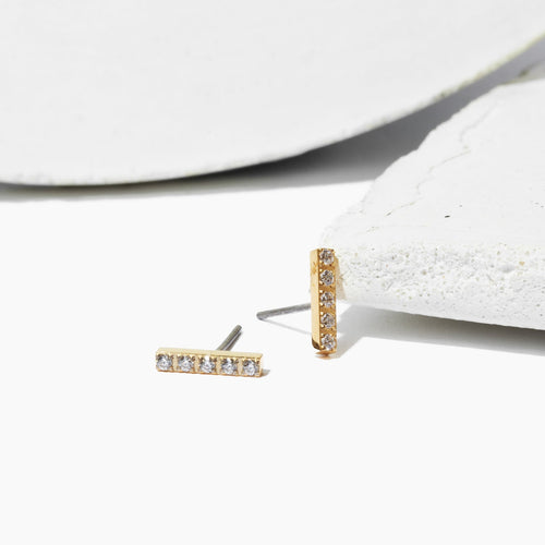 Isla Pave Stud Earrings