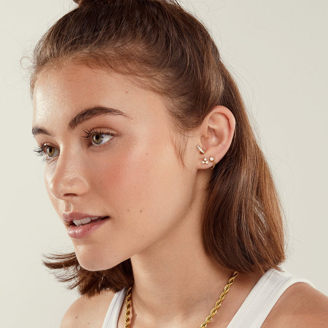 Pavé Astrid Stud Earrings