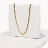 hypoallergenic gold figaro chain necklace